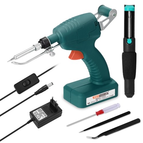 80W Portable Rechargeable Cordless Soldering Iron Handheld Automatically Send Tin Machine Wire Welding Repairing Tool Kit