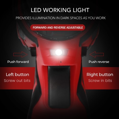 

21V Multifunctional Electric Cordless Drill High-power Lithium Battery Wireless Rechargeable Hand Drills Brush Motor Home DIY Electric Power Tools