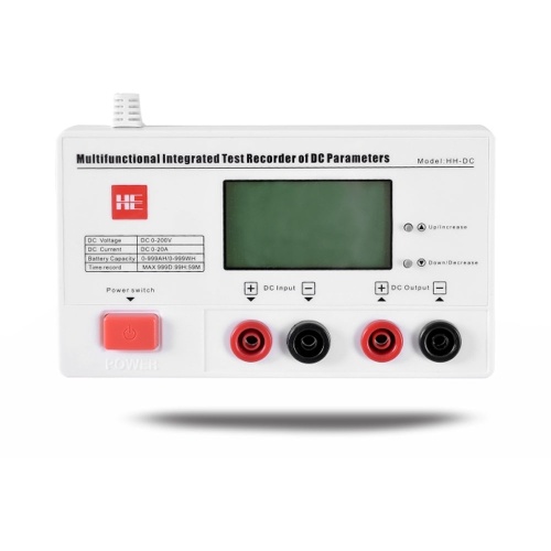 Tester di luce LED multifunzionale Registratore di parametri di potenza Ampio schermo con retroilluminazione di tensione e rilevatore di corrente