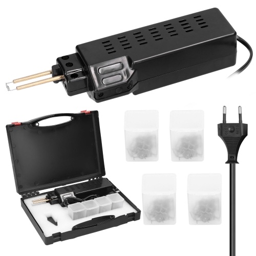 

50W Plastic Welding Machine Hot Stapler Portable Plastic Weld Car Bumper Repair Kit Staple PVC Repairing Machine with 4 Types Hot Wave Staples Storage Box