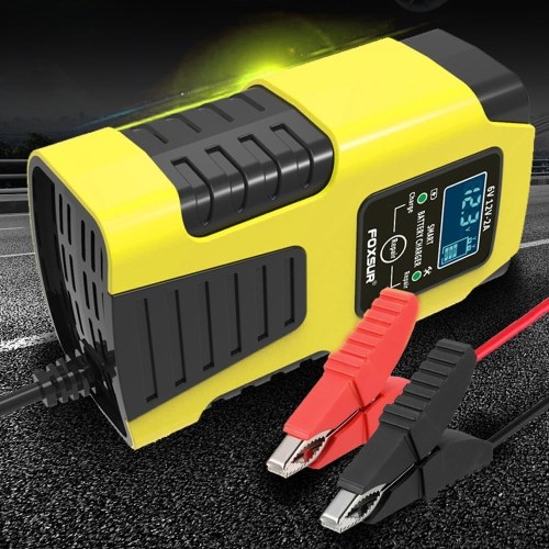 

Car Battery Chargers 12V/2A 24V/2A Full Automatic Smart Battery Chargers Maintainer Portable Trickle Chargers Battery Desulfator for Car Motorcycle