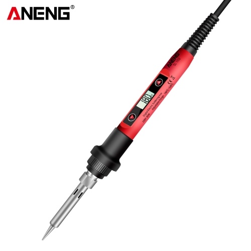 ANENG Mini Electric Soldering Iron with LCD Digital Display Intelligent Soldering Iron Kit for Electronic Components Repair EU Plug