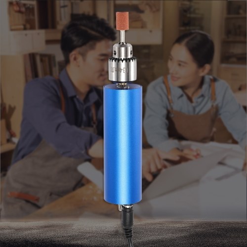 Micro Mini Electric Hand Drill 0.3-4mm Adjustable with 145pcs Accessories for Polishing Waxing Cutting Drilling Engraving EU Plug 