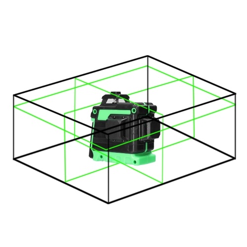 

Mini Multifunctional 12 Lines Green Light Laser Level 3° Self-leveling Machine USB Rechargeable Lithium Battery Leveling Tool 3 Colors Optional