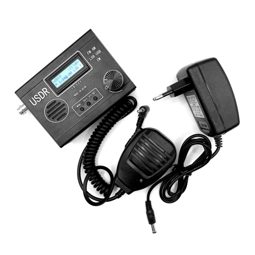 

5W 8 Band SDR Receiver SDR Transceivers Shortwave FM AM LSB USB CW Transceivers with Display Screen Aluminum Cover with Handheld Microphone