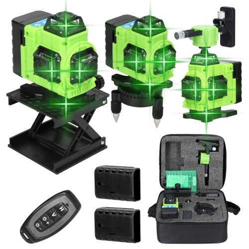 Multifunctional 16 Lines Laser Level 3° Self-leveling Function Leveling Tool Omnidirectional Ground Wall Sticker Home Improvement Tools Set