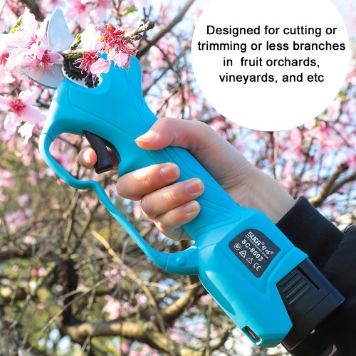 

16.8V Cordless Pruner Brushless Motor Electric Pruning Shear 28mm Efficient Fruit Tree Bonsai Pruning Branches Cutter Landscaping Tool