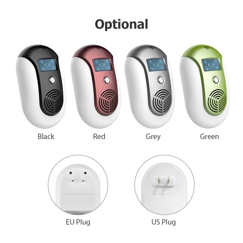 Plug-in Ultrasonic Pest Repellent Portable Electric Mosquito Rat Repeller with Constant or Variable Frequency Flashing Light Ultrasonic Mouse Pest Control Bat Cockroach Fly Ant Gecko Spider Repellents
