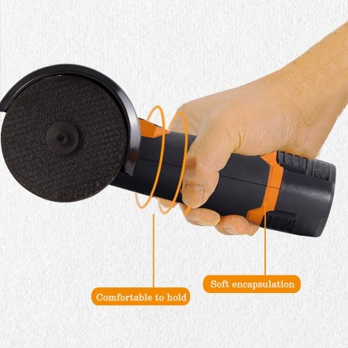 12V Cordless Brush Angle Grinder Kit, Ginding disc 3 Inch/76mm, Lightweight Angle Grinder Tool