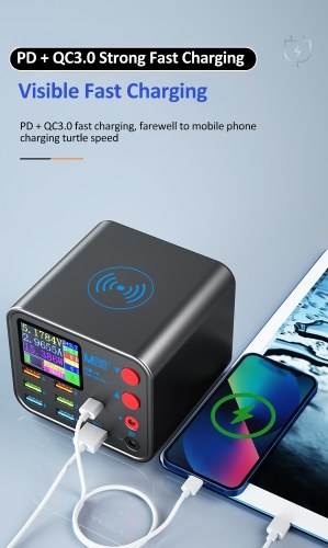 MaAnt Dianba 1 Multifunction 8-port Charger for Mobile Phone with Short Circuit Repair Function Smart Wireless Fast Charging Tool 