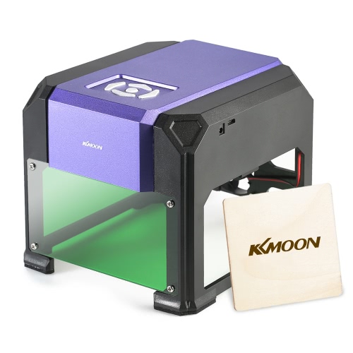Attrezzi DIY della macchina di incisione del laser miniatura ad alta velocità di KKmoon AC100-240V 1000mW con 80 x 80mm Area di incisione Nessuna Limitazione