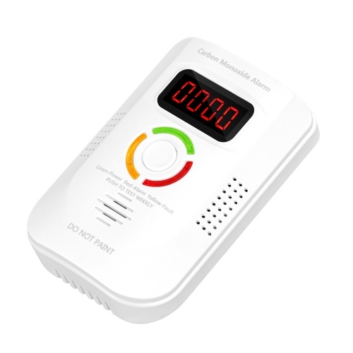 Carbon Monoxide Detector Electrochemical Sensor Carbonic Oxide Detector Digital Display Sound and Light Alarm LED Indicator Light Functions 