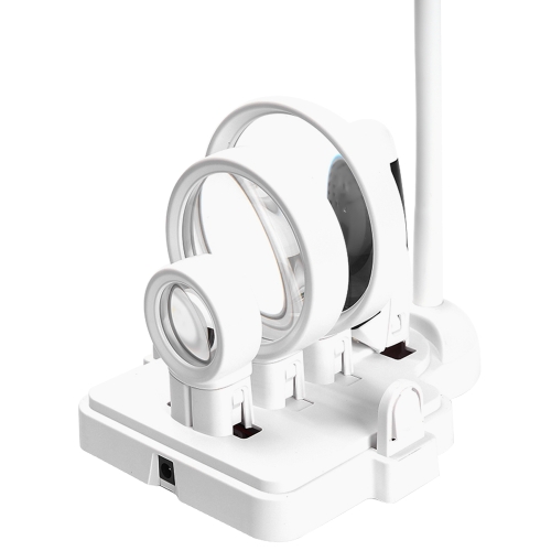 

3 Lens Desktop Многофункциональный 2.5X 5X 16X Сварка Светодиодная лупа Настольная лампа Лупа Пайка Ремонт Увеличивающий инструмент с 6 светодиодами