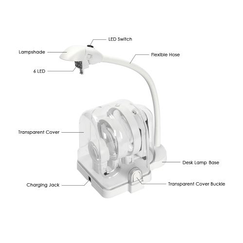 

3 Lens Desktop Multi-functional 2.5X 5X 16X Welding LED Magnifier Table Lamp Loupe Soldering Repair Magnifying Tool with 6 LED Light