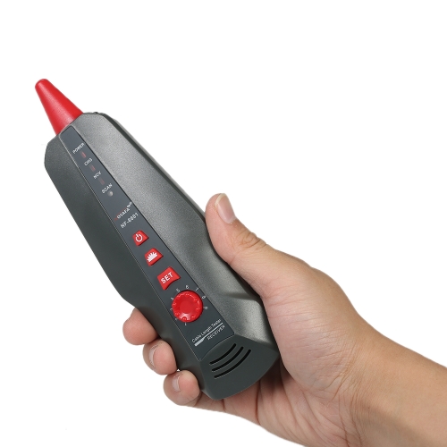 Multi-functional LCD Network Cable Tester Wire Tracker RJ11 RJ45 BNC Wire Length Finder with 1 Remote Adapter PING & POE Testing F