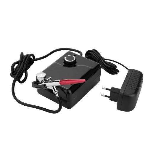 

Dual Action Airbrush Air Compressor Kit Air Pump for Art Painting Tattoo Craft Cake Spray Pen Tool Set