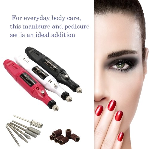 

Mini Electric Grinder Drill Tool Nail Gel Polish Removing Drill Manicure Machine Grinding Rotary Tool Kit for Milling Trimming Polishing Engraving