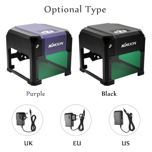 KKmoon DIY Compact Automatic Desktop Laser Engraving Machine 3000mw
