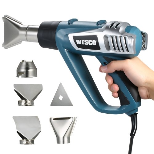 WESCO 2000 W Calentador de Aire Caliente Industrial Pistola de Aire Caliente de Mano de Alta Calidad Eléctrica de Temperatura Ajustable Herramienta de Pistola de Calor AC220V