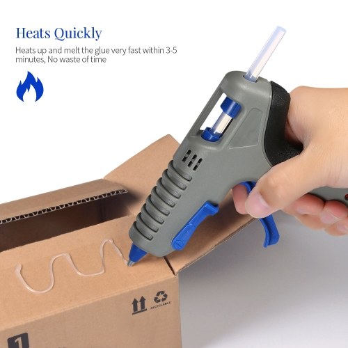 

Hot Melt Glue Gun Home-use Mini Professional Industrial Hot Melted Glue 40W DIY Heating Craft Repair Tool with ON/OFF Switch and 16pcs Glue Sticks