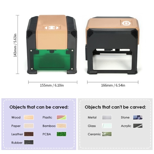 

K5 Mini BT Laser Engraving Machine Desktop Carving Machine for iOS and Android System for Smart Phone