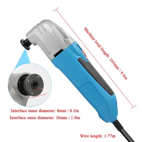 

280W 220V Multifunctional Trimming Machine Oscillating Power Tool Electric Trimmer Trepanning Slotting Cutting Polishing Machines Woodworking Power Tools