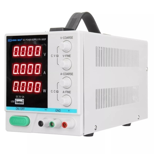 LONG WEI PS-305DF 110V/220V 30V 5A Adjustable LED Digital Display DC Power Supply Switching Regulated 5V 2A USB Power Supply