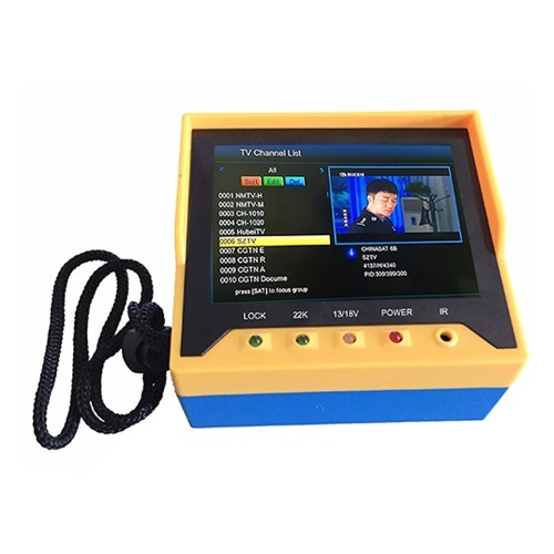 

KPT-356H 3.5 Inch Handheld Multifunctional DVB-S/S2 Satellite Finder Fast Tracking Full HD Digital Satellite TV Receiver Finder Meter MPEG4 Modulator with Remote Control