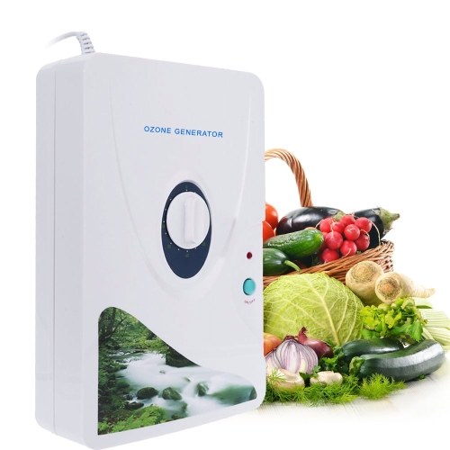 

600mg/h Ozone Generator Ozonator O3 Timer Air Purifiers Purify Oil Vegetable Meat Air Water
