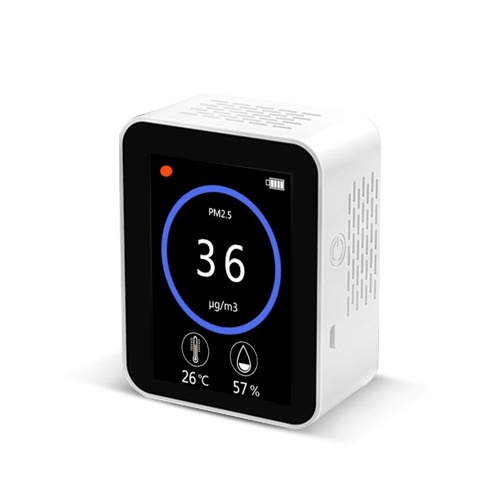 2.8 Inch TFT Display Screen Laser Sensor PM2.5 Temperature Humidity Detect Tool Portable Multifunction Air Quality Detector Home Detect Tool