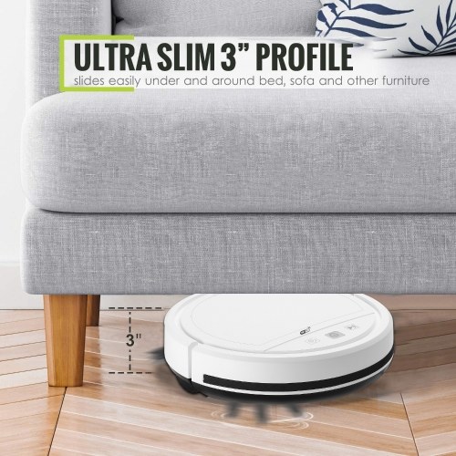 

Wifi 3-In-1 Robotic Cleaner 1500Pa Powerful Suction Robot Vacuum Cleaner 2 Mode Compatible with Alexa Google Assitant Tuya App Ideal for Pets Hair Carpets and Hard Floors