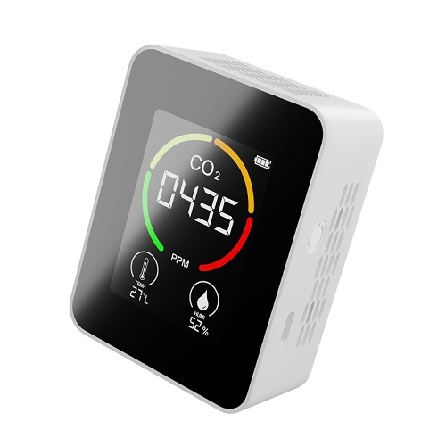 Indoor Portable CO2 Detector Multifunctional Thermohygrometer Home Digital Air Detector Intelligent Air Quality Analyzer Household Air Pollution Monitor 
