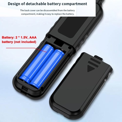 Portable Electrochemical Sensor CO Tester 1.1inch LCD Screen Carbon Monoxide Detector with Sound Lihgt Alarm and Low Battery Reminder Function 
