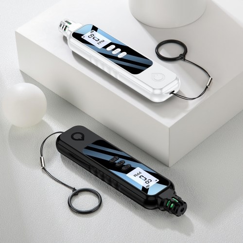 Portable Electrochemical Sensor CO Tester 1.1inch LCD Screen Carbon Monoxide Detector with Sound Lihgt Alarm and Low Battery Reminder Function 