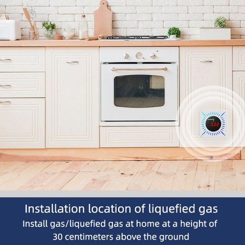 Tuya WiFi CO Combustible Gases Leak Detector Portable Carbon Monoxide Gases Leakage Tester Multifunctional Gases Concentration Tester 