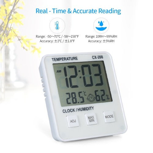 

LCD Digital Indoor Thermometer Hygrometer