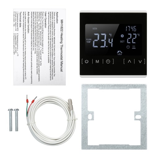 

LCD Touch Screen Thermostat Electric Floor Heating System Water Heating Thermoregulator AC85-240V Temperature Controller