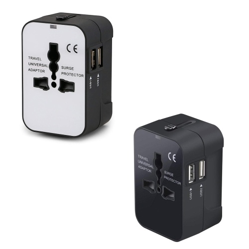 

Mini Size Lightweight Portable Universal Travel Adapter 110-240V 2.1A International Power Adapters