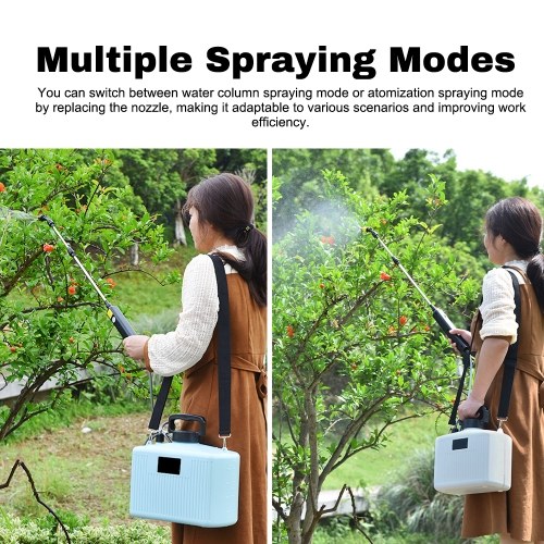 Shoulder Type Electric Gardening Sprinkler Garden Plants Watering Device Flowers Spraying Machine Telescopic Rod Length Adjustable Multifunctional Agriculture Tool 