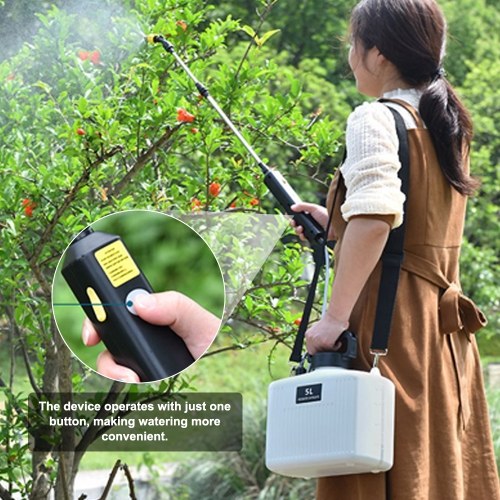 Shoulder Type Electric Gardening Sprinkler Garden Plants Watering Device Flowers Spraying Machine Telescopic Rod Length Adjustable Multifunctional Agriculture Tool 