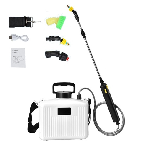 Shoulder Type Electric Gardening Sprinkler Garden Plants Watering Device Flowers Spraying Machine Telescopic Rod Length Adjustable Multifunctional Agriculture Tool 