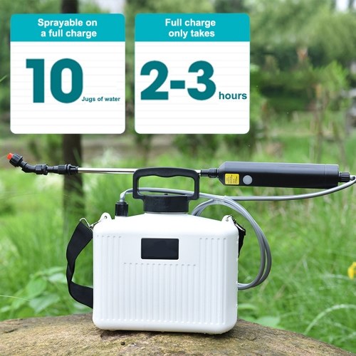 Shoulder Type Electric Gardening Sprinkler Garden Plants Watering Device Flowers Spraying Machine Telescopic Rod Length Adjustable Multifunctional Agriculture Tool 