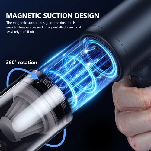 Multifunctional Car Vacuum Cleaner Portable Brushless Motor 98000rpm Vacuum Cleaner Home Cordless Dual Use Vacuum Cleaner High Power Vacuum Cleaner with LED Light 