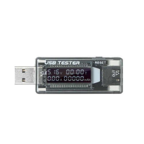 Rilevatore USB 3 in 1 Tester USB multifunzionale Multimetro Tensione Misuratore di capacità corrente Misuratore Voltmetro Amperometro Schermo LCD