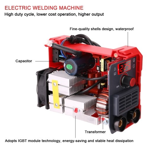 

20-225A MMA-225 Electric Welding Machine Household Mini Inverter Portable 220V IGBT Digital Small Industrial Welding Machine