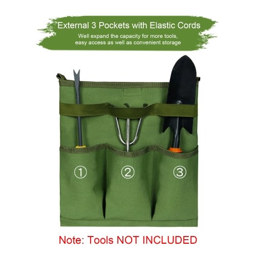 Gartenwerkzeugtasche Gartenaufbewahrung Umhängetasche mit 3