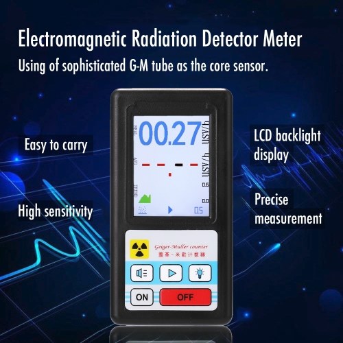 

Handheld Portable Geiger Counter Multifunctional Nuclear Radiation Detector Personals Dosimeter Marble Detectors Beta Gamma X-ray Tester