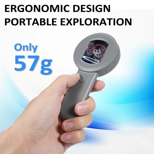 Digital Magnifier with 2.0inch IPS Screen 100X Magnifying Glass with Light Magnifier for Reading White and Purple Lights Windows Compatible 