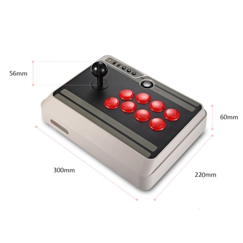 

Wireless BT Arcade Joystick Controller Gamepad for Switch Android iOS