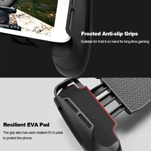 

2 in 1 Integrated Mobile Phone Gamepad Hand Grip Controller Smart Phone Trigger Game Fire Aim Key for Android iOS